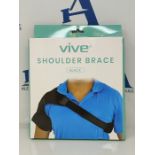 Vive Shoulder Stability Brace - Injury Recovery Compression Support Sleeve - for Rotat
