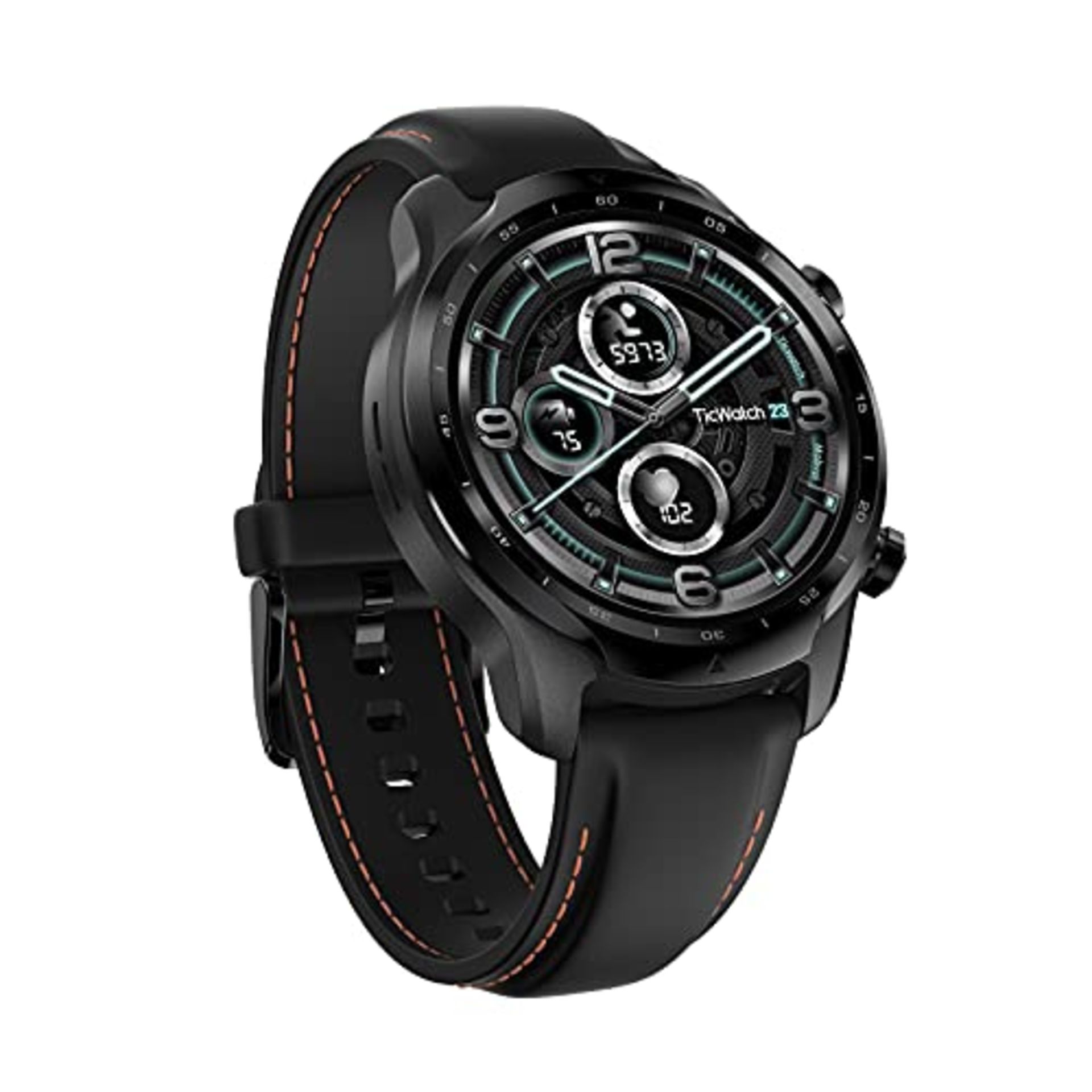 RRP £167.00 TicWatch Pro 3 GPS Smartwatch for Men and Women, Wear OS by Google, Dual-Layer Display