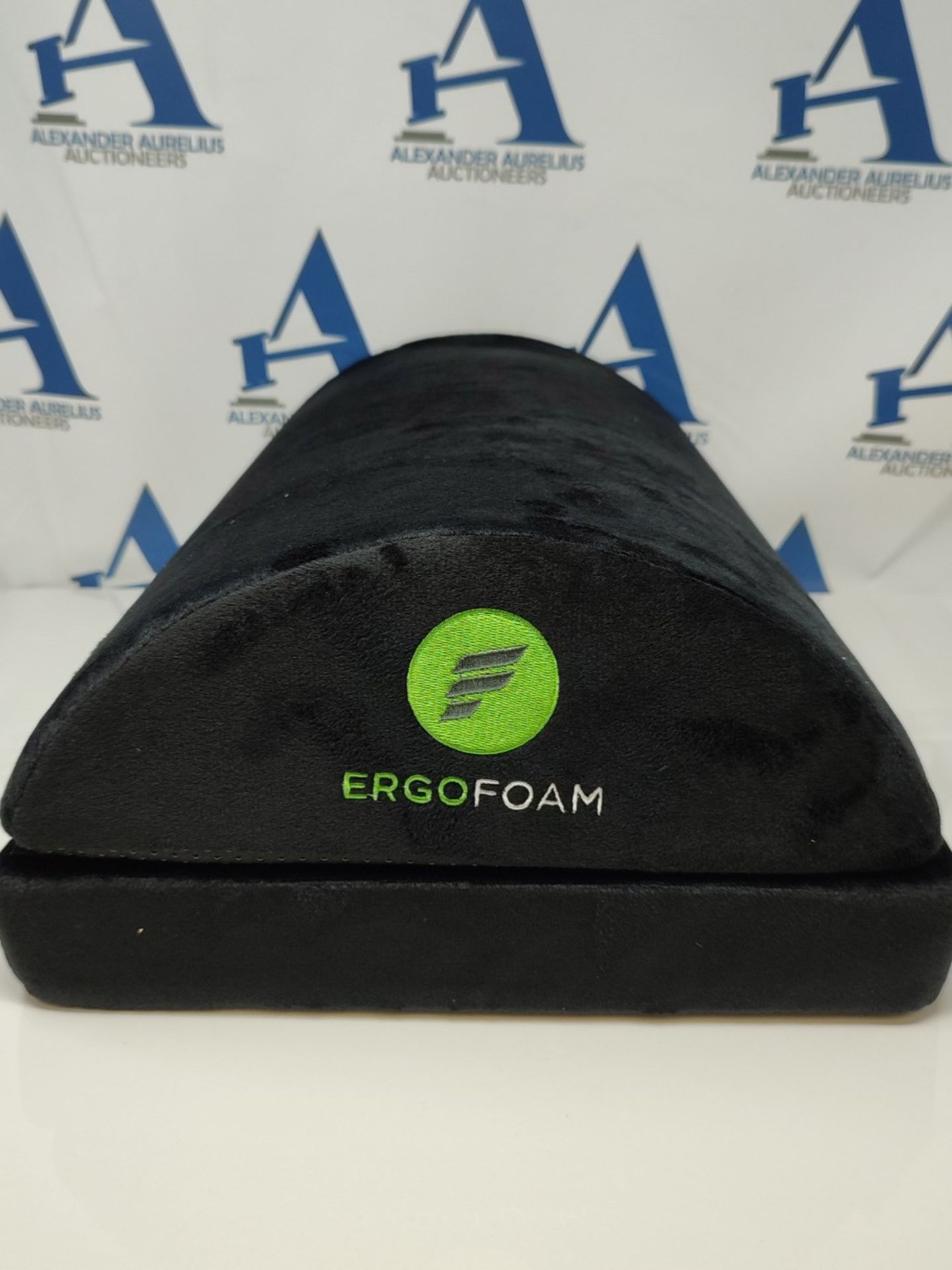 ErgoFoam Foot Rest for Under Desk at Work Chiropractor-Endorsed Orthopedic Teardrop De
