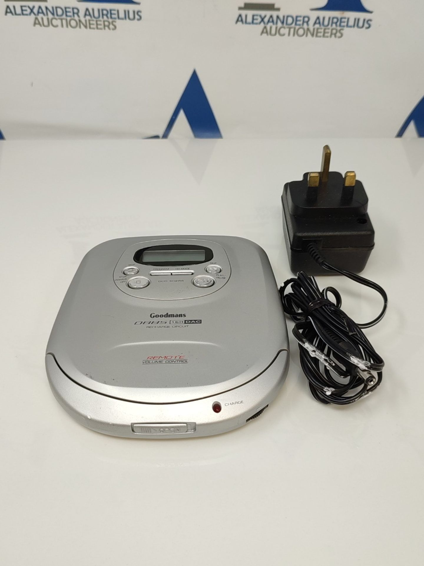 Goodmans CD Walkman GCD302RS Silver Battery Powered Personal Player - Image 2 of 2