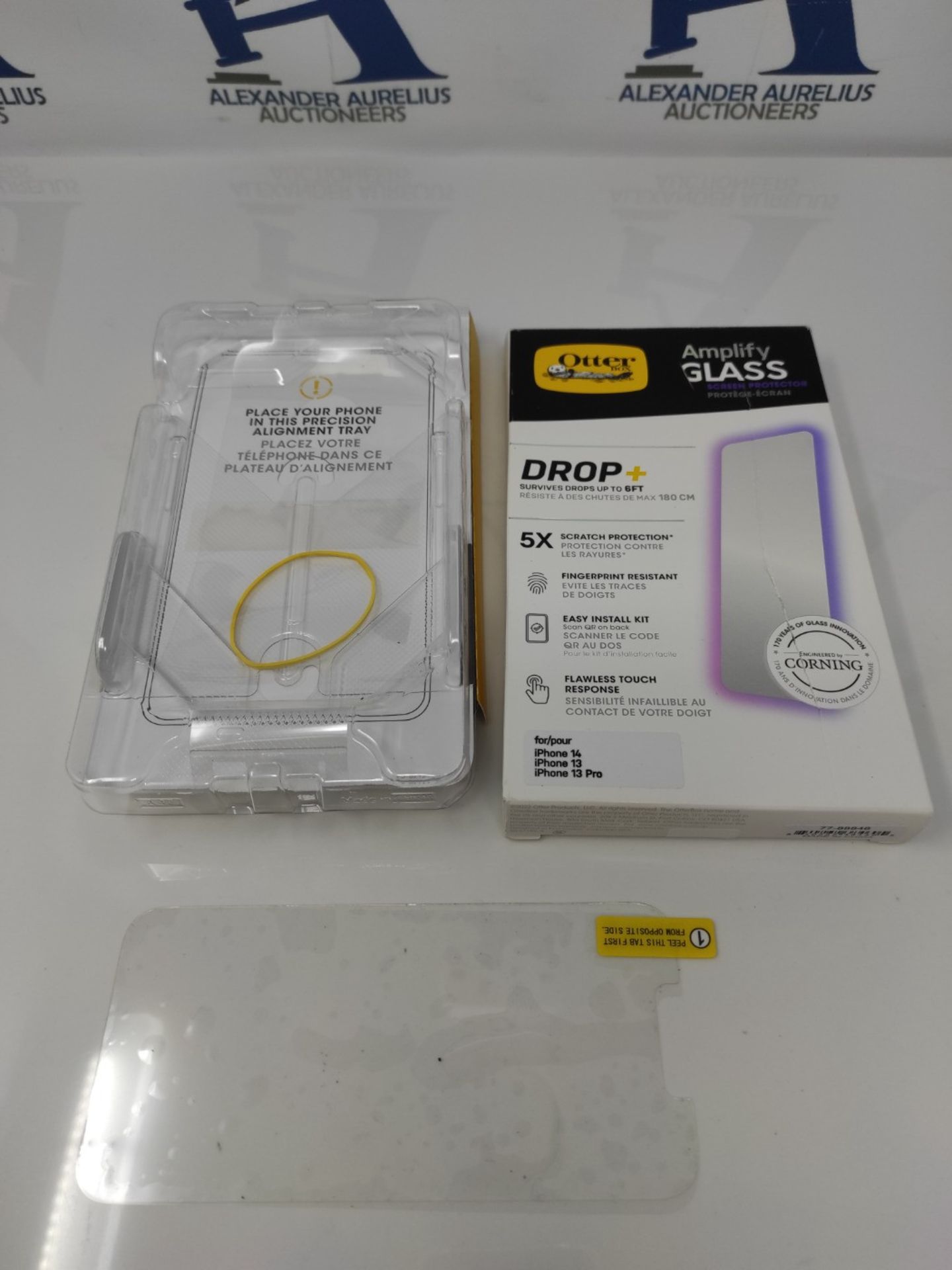 OtterBox Amplify Glass Screen Protector for iPhone 14 / iPhone 13 / iPhone 13 Pro, Tem - Image 2 of 2