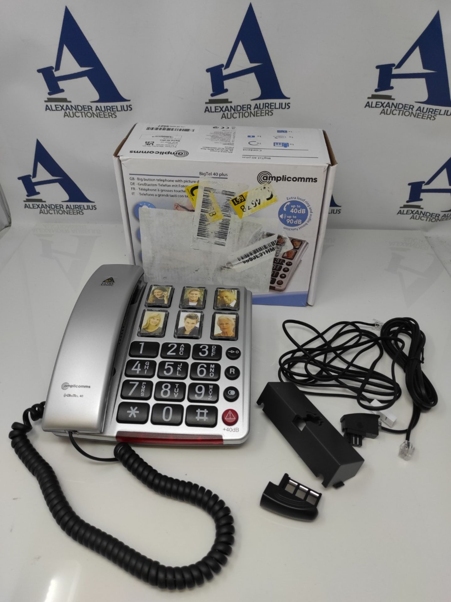 Amplicomms Bigtel 40 - Big Button Phone for Elderly - Loud Phones for Hard of Hearing