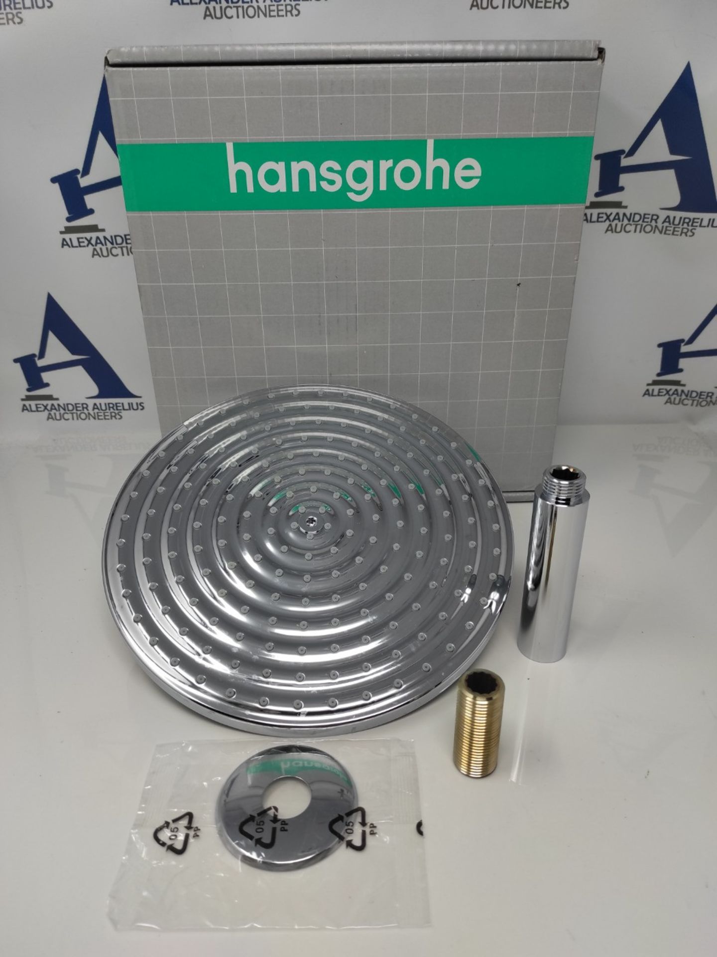RRP £379.00 hansgrohe Raindance S 240 Air Overhead Shower with ceiling connector, chrome 27477000 - Image 2 of 2