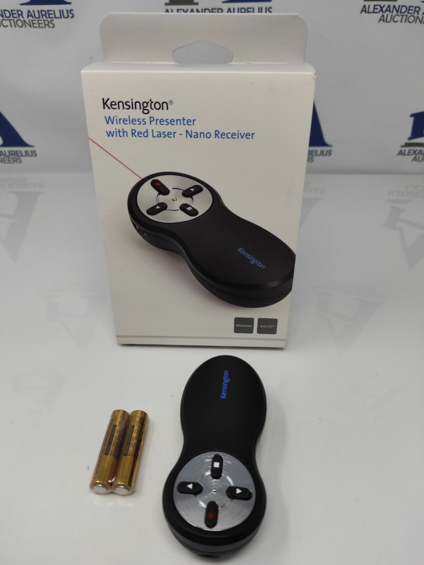 Kensington Wireless USB Powerpoint Presentation Clicker with Red Laser Pointer, Compat - Image 2 of 2