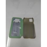 Ted Baker LIRIO Cream Flower Placement Mirror Folio Phone Case for iPhone 11 Green Gol