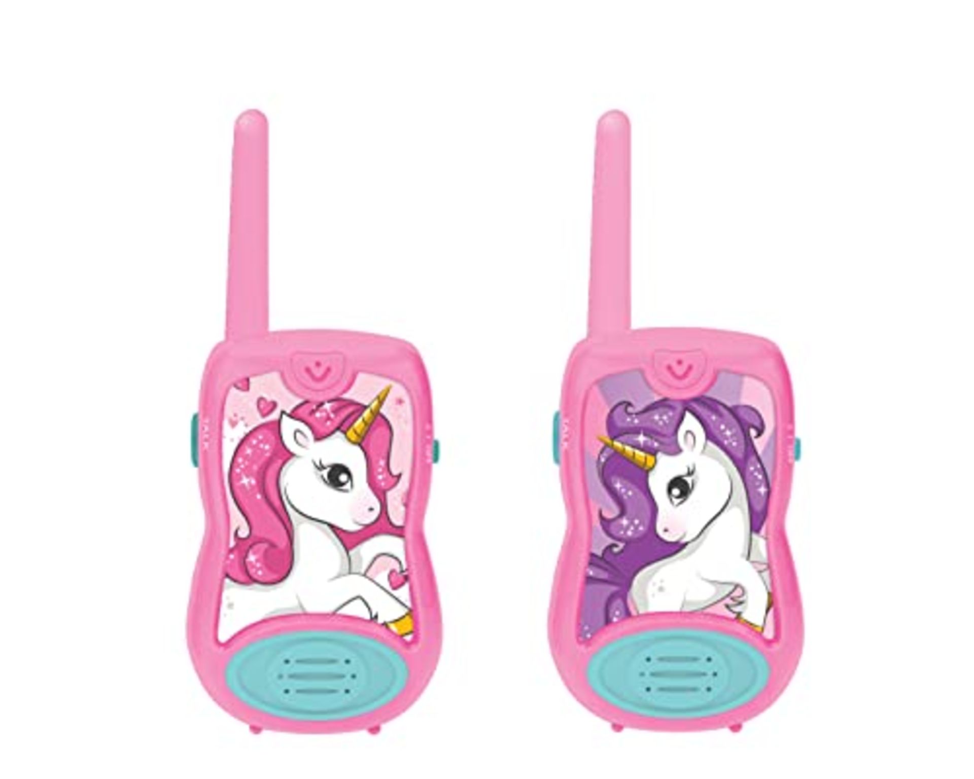 Lexibook Unicorn Walkie-talkies, communication game for children Belt clip for transpo