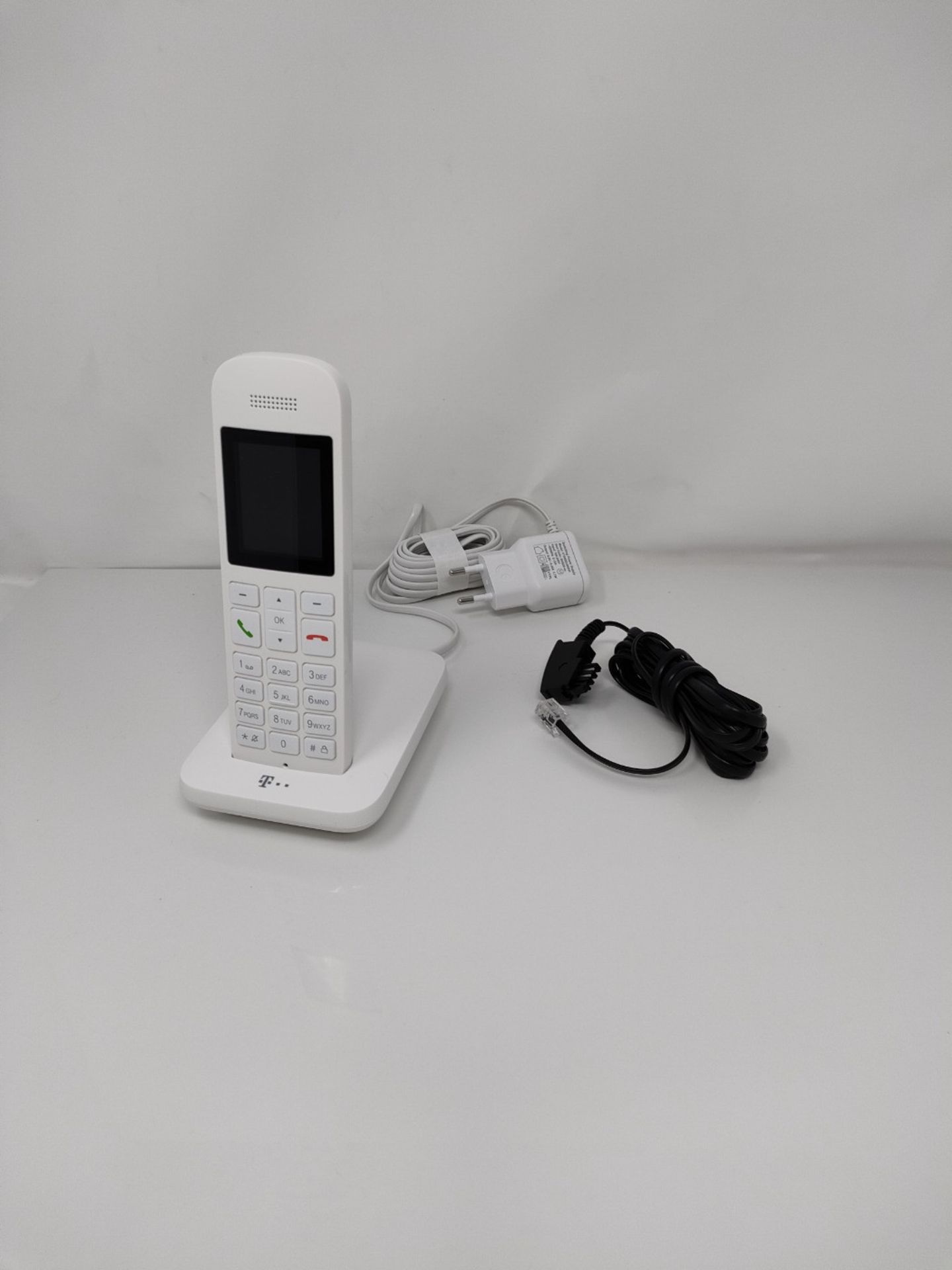 Telekom Sinus 12 in white cordless landline telephone, 5 cm color display, illuminated - Image 2 of 2