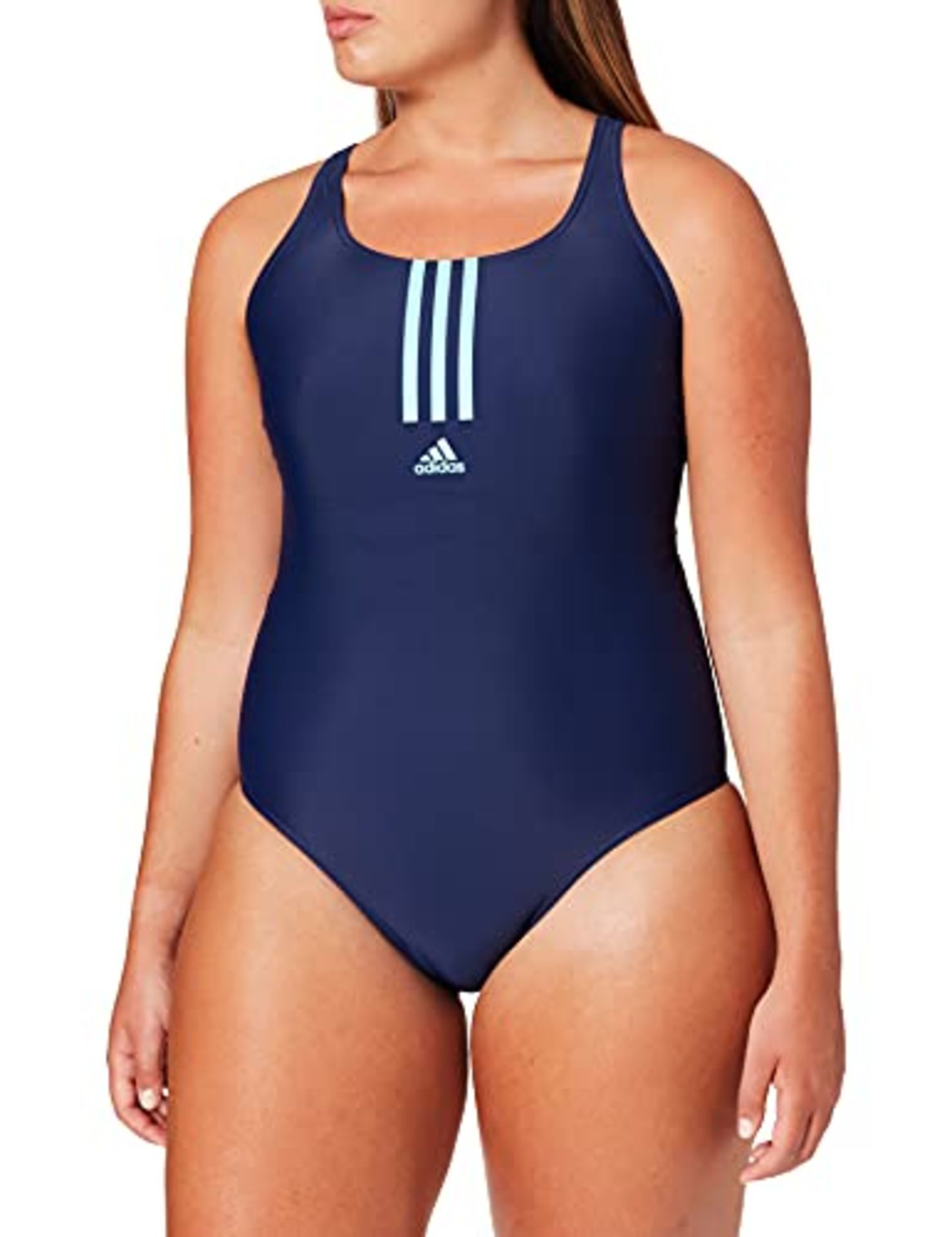 adidas GT2586 SH3.RO MID 3S S Costume da nuoto Donna Team Navy Blue/Pulse Aqua 44