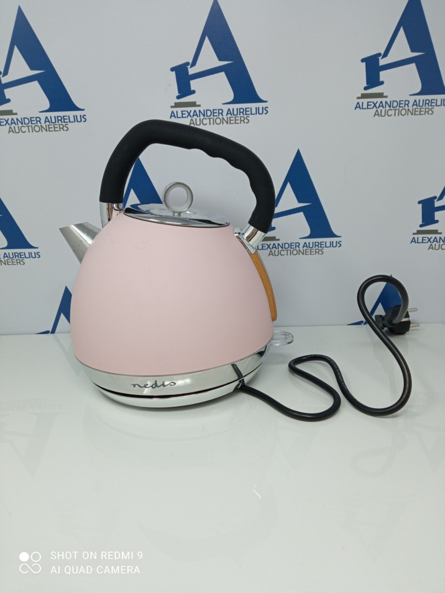 RRP £51.00 NEDIS KAWK520EPK Electric Kettle | 1.8 l | Soft-Touch | Pink | Rotatable 360 degrees |