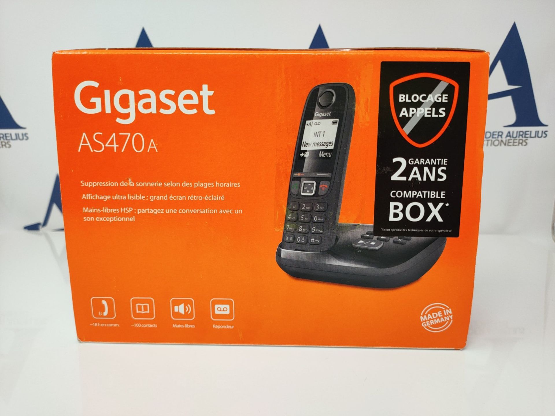 Gigaset AS470A Solo DECT-Telefon Schwarz Anrufer-Identifikation - Telefone (DECT-Telef - Image 2 of 3