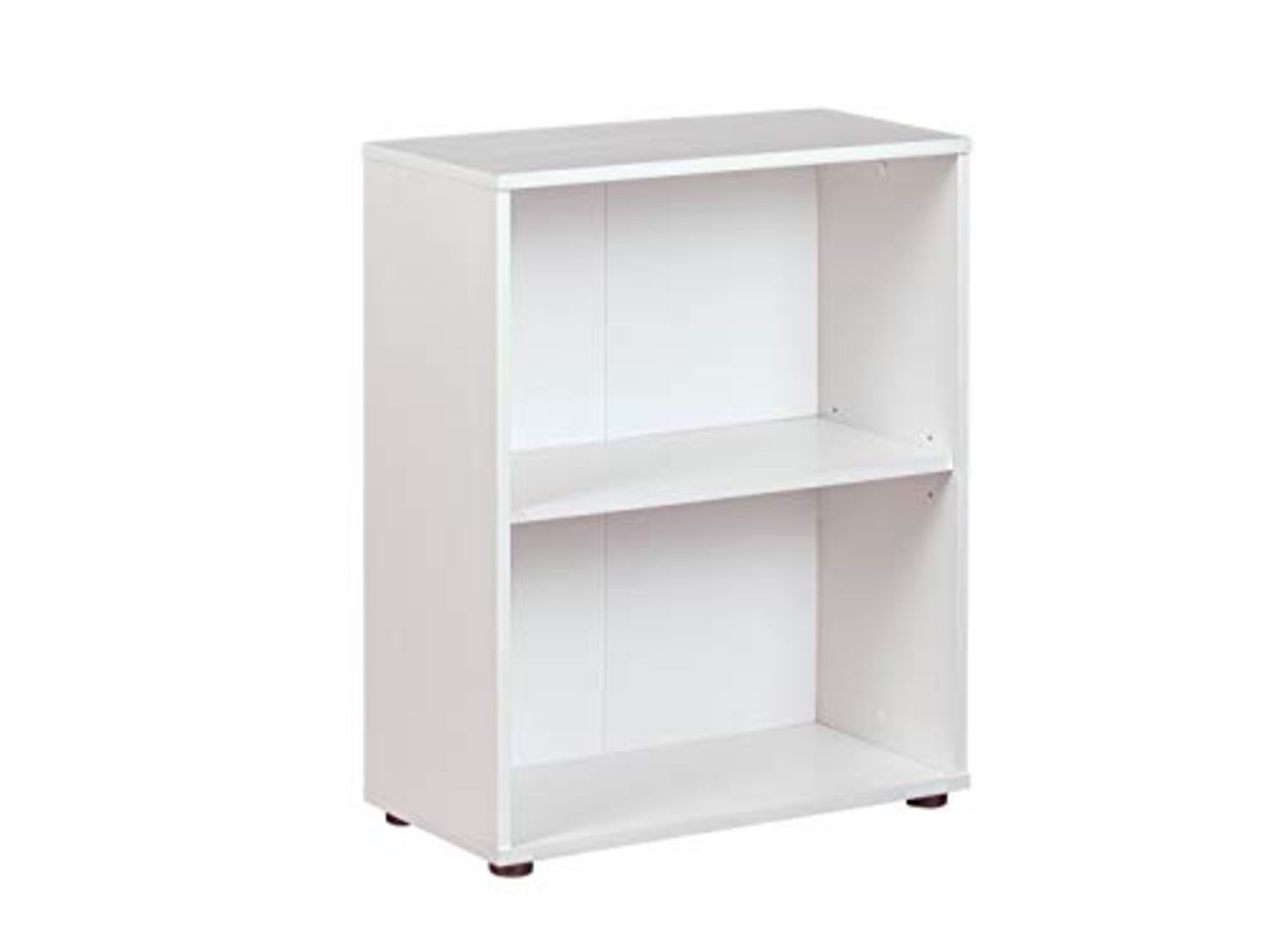 Inter Link Regal Bücherregal mit 2 Fächern Standregal Holzregal in Weiss