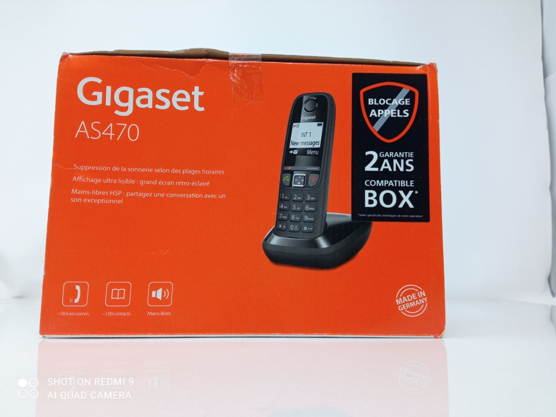 Gigaset AS470 Solo DECT telephone black caller identification - telephones (DECT telep - Image 2 of 3