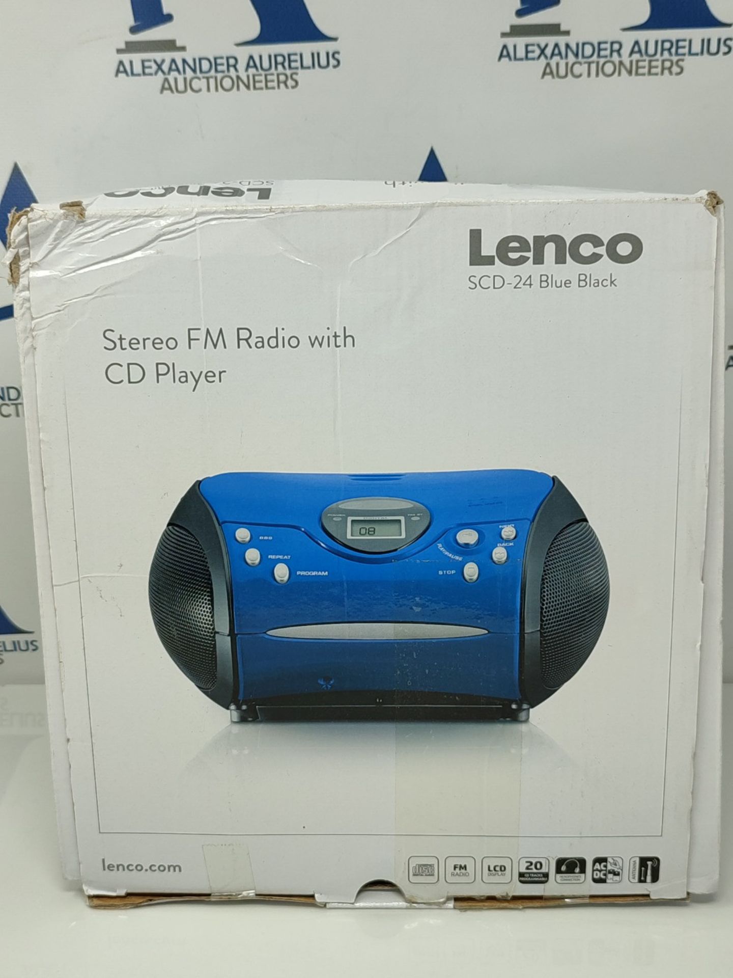 Lenco SCD24 - CD-Player fÃ¼r Kinder - CD-Radio - Stereoanlage - Boombox - UKW Radiot - Image 2 of 3