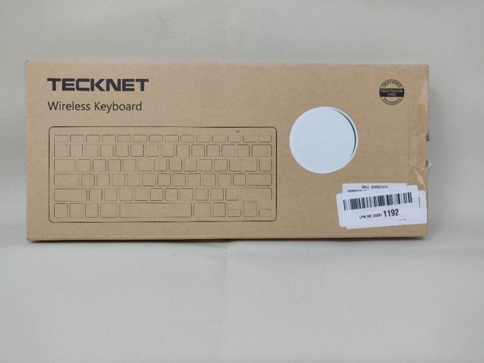 [INCOMPLETE] TECKNET 2.4G Wireless Keyboard For Windows 10/8/7/Vista/XP and Android Sm