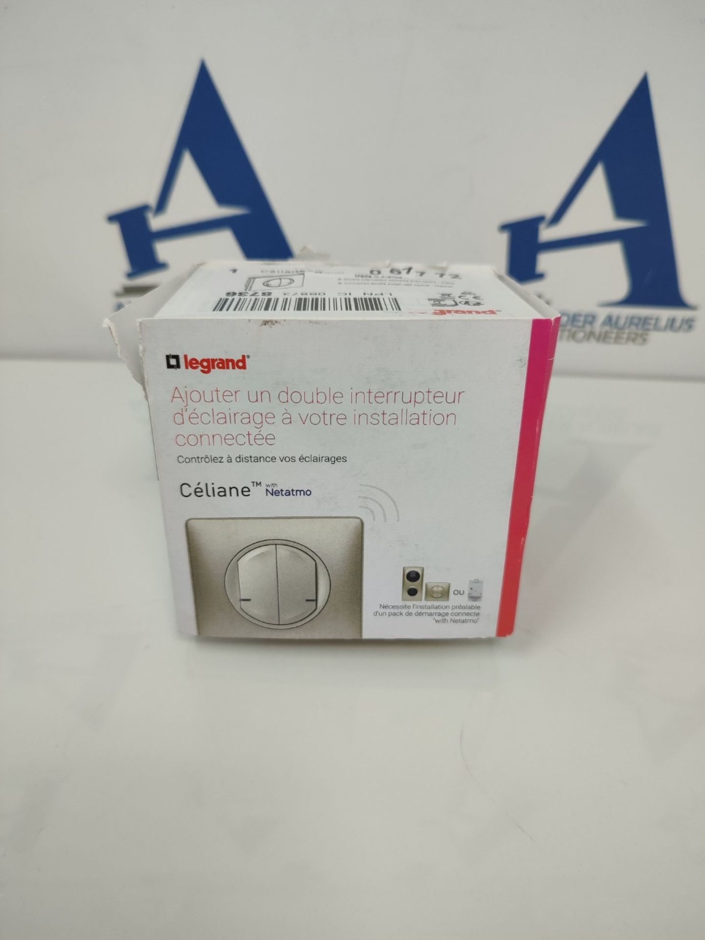 RRP £68.00 Legrand 067776 Céliane Connected Wired Switch with Netatmo for Roller Shutter, Titani - Image 2 of 3