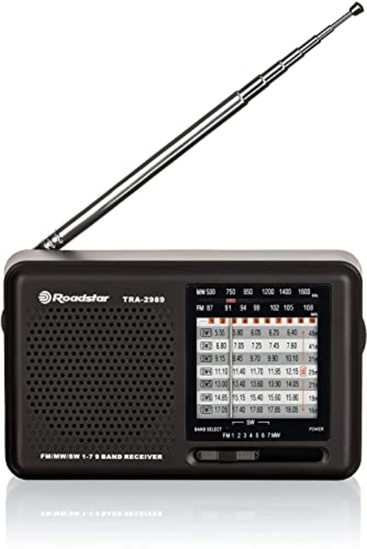 Roadstar Radio TRA-2989/N FM/MW/SW7b Al.Pile