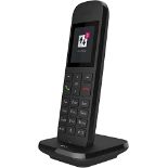 Telekom Speedphone 12 landline phone in black cordless | For use on current routers wi