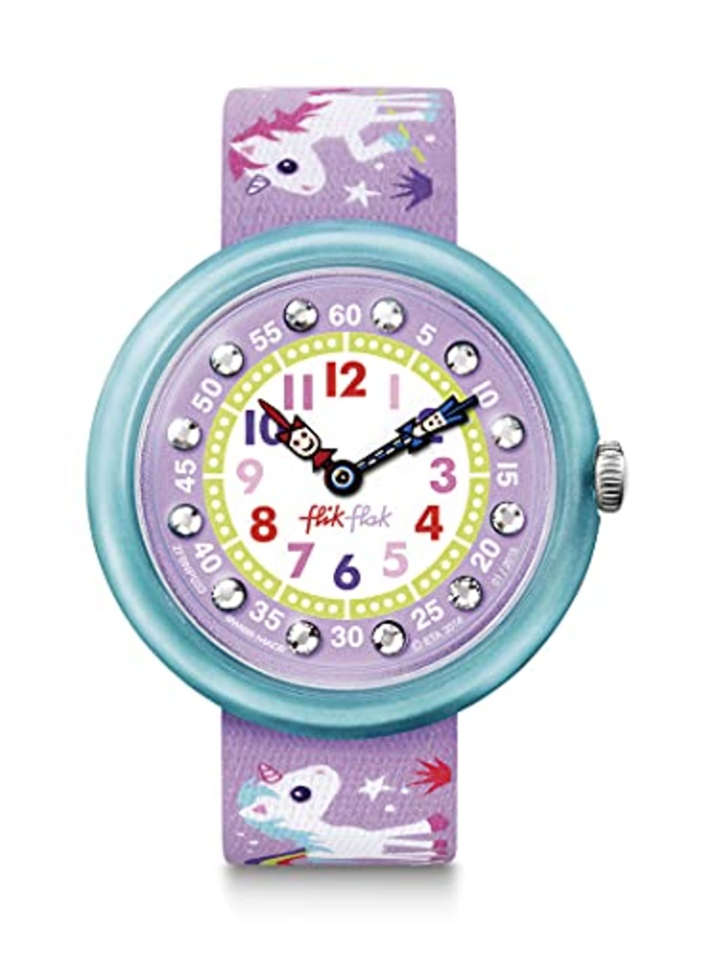 Flik Flak Girls' Analogue Quartz Watch with Textile Bracelet - FBNP033