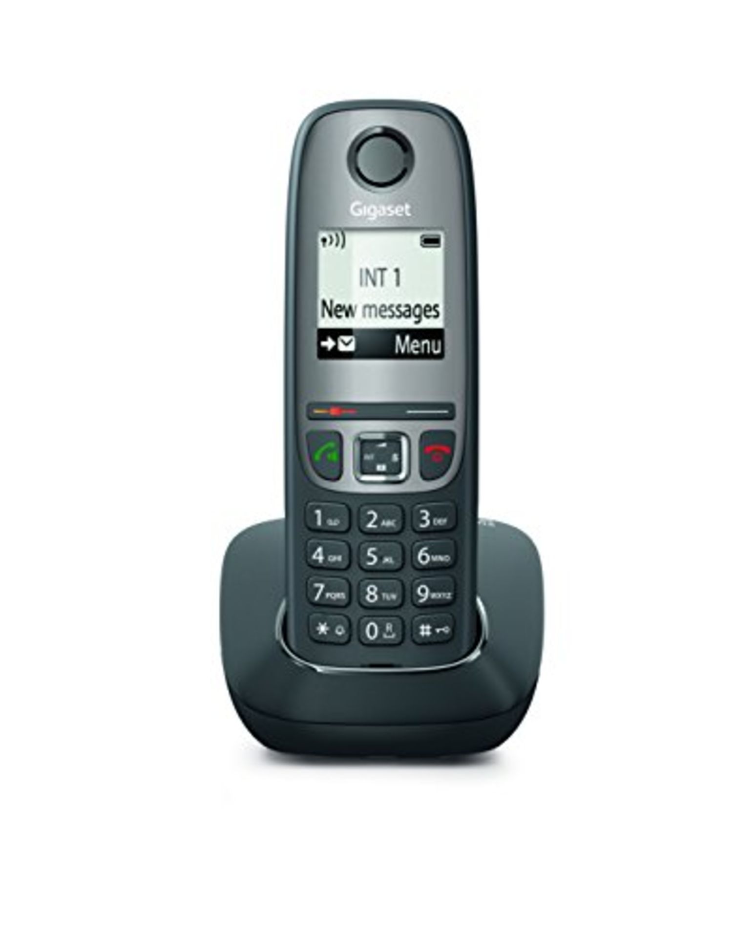 Gigaset AS475 Telefono Cordless, Tastiera Retroilluminata, Ampio Raggio d'Azione, Nume