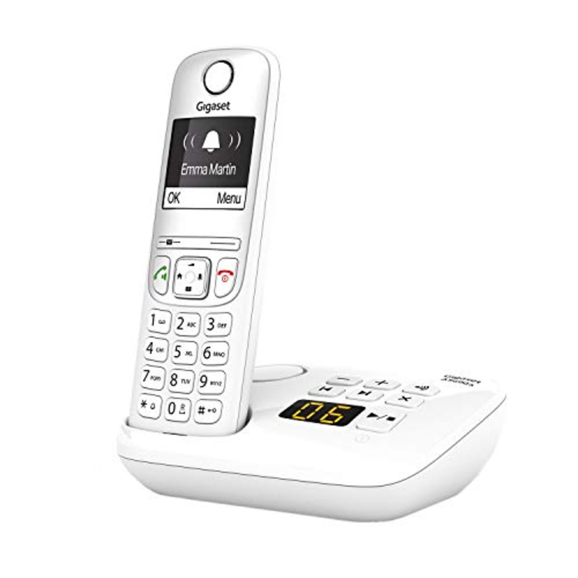 Gigaset AS690A, cordless telephone with answering machine - large, high-contrast displ