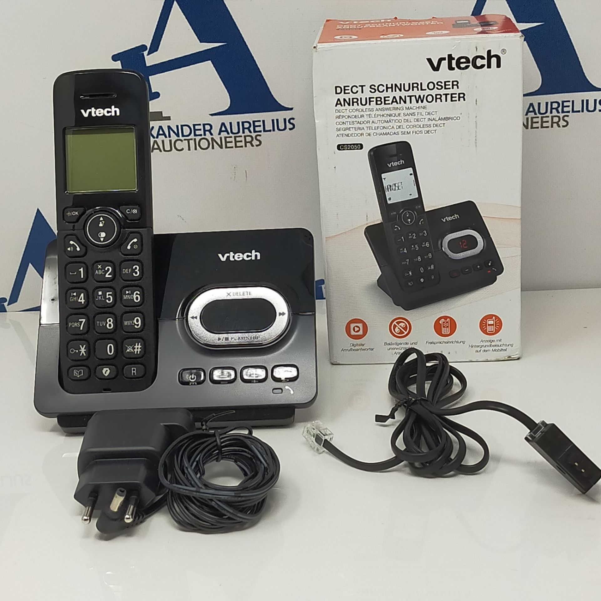 VTech CS2050 schnurloses Telefon mit Anrufbeantworter, ECO+ Modus, Festnetztelefon, sc - Image 2 of 3