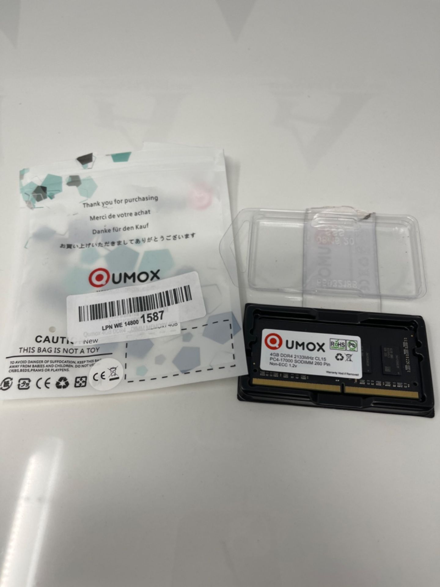 Qumox 4GB DDR4 2133 2133MHz PC4-17000 PC-17000 (260 PIN) SODIMM MEMORY 4GB