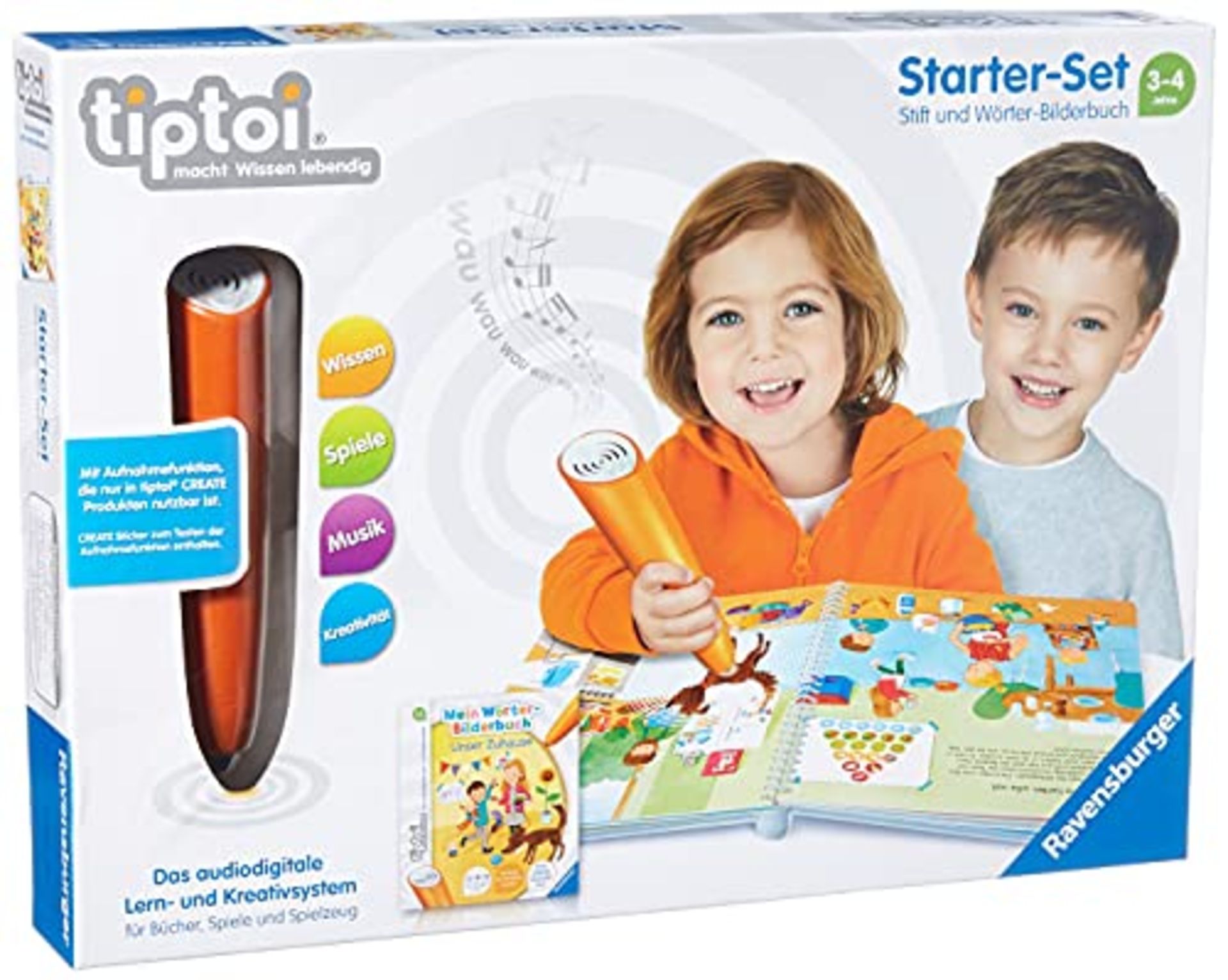 tiptoi® starter set pen and my word picture book Our home: tiptoi® pen with recordin