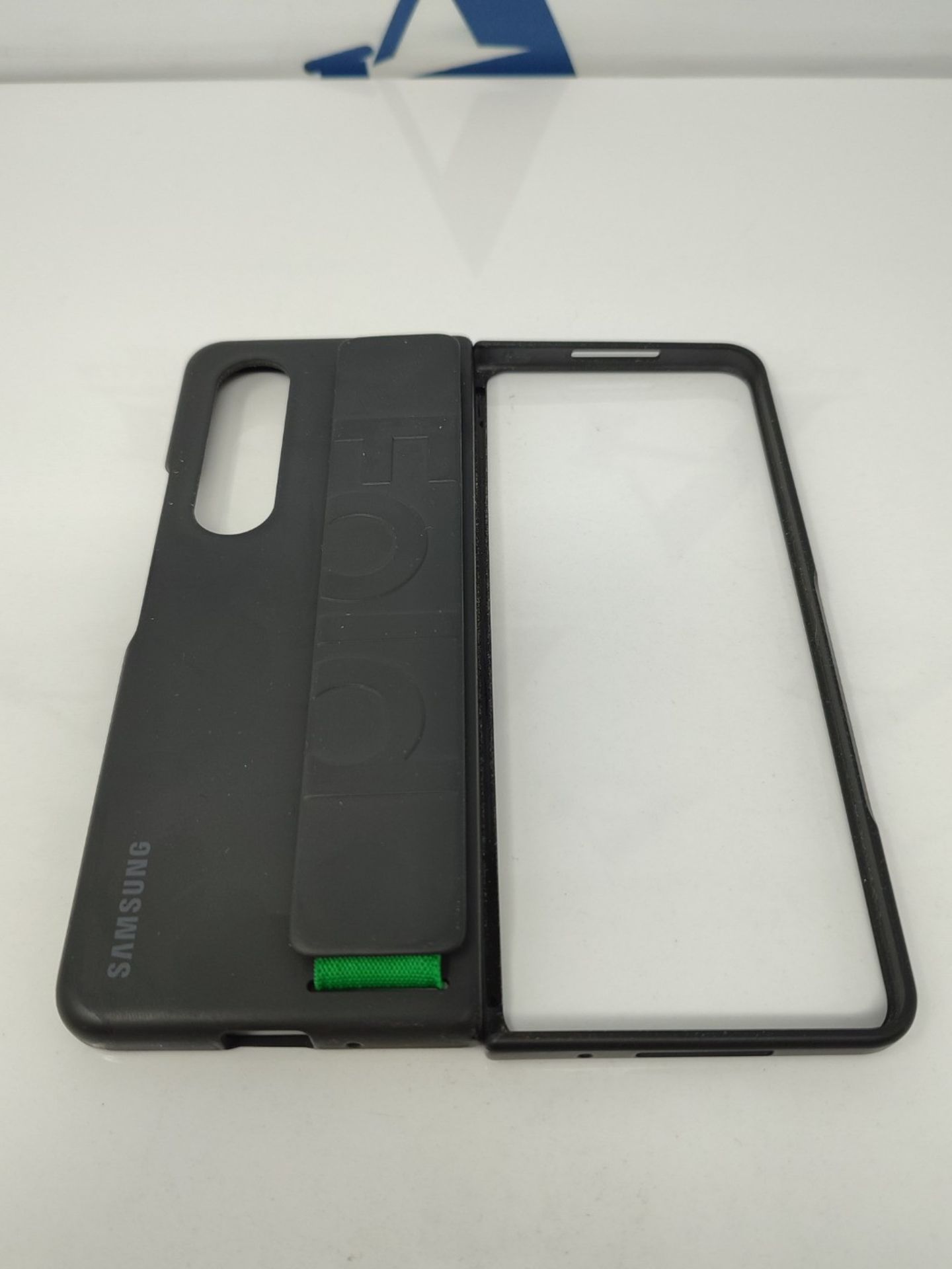 [CRACKED] Samsung Galaxy Z Fold4 Official Silicone Grip Cover Black - Image 3 of 3