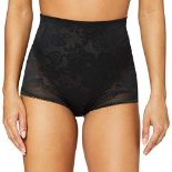 Triumph Women's Wild Rose Sensation Highwaist Panty Slip, Black, S