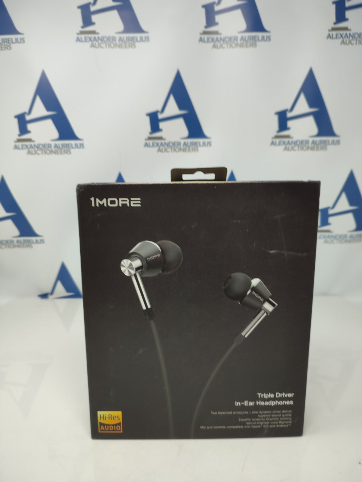 RRP £65.00 [INCOMPLETE] 1MORE Triple Driver Headphones, Wired In-Ear Hi-Fi Earphones with High Re