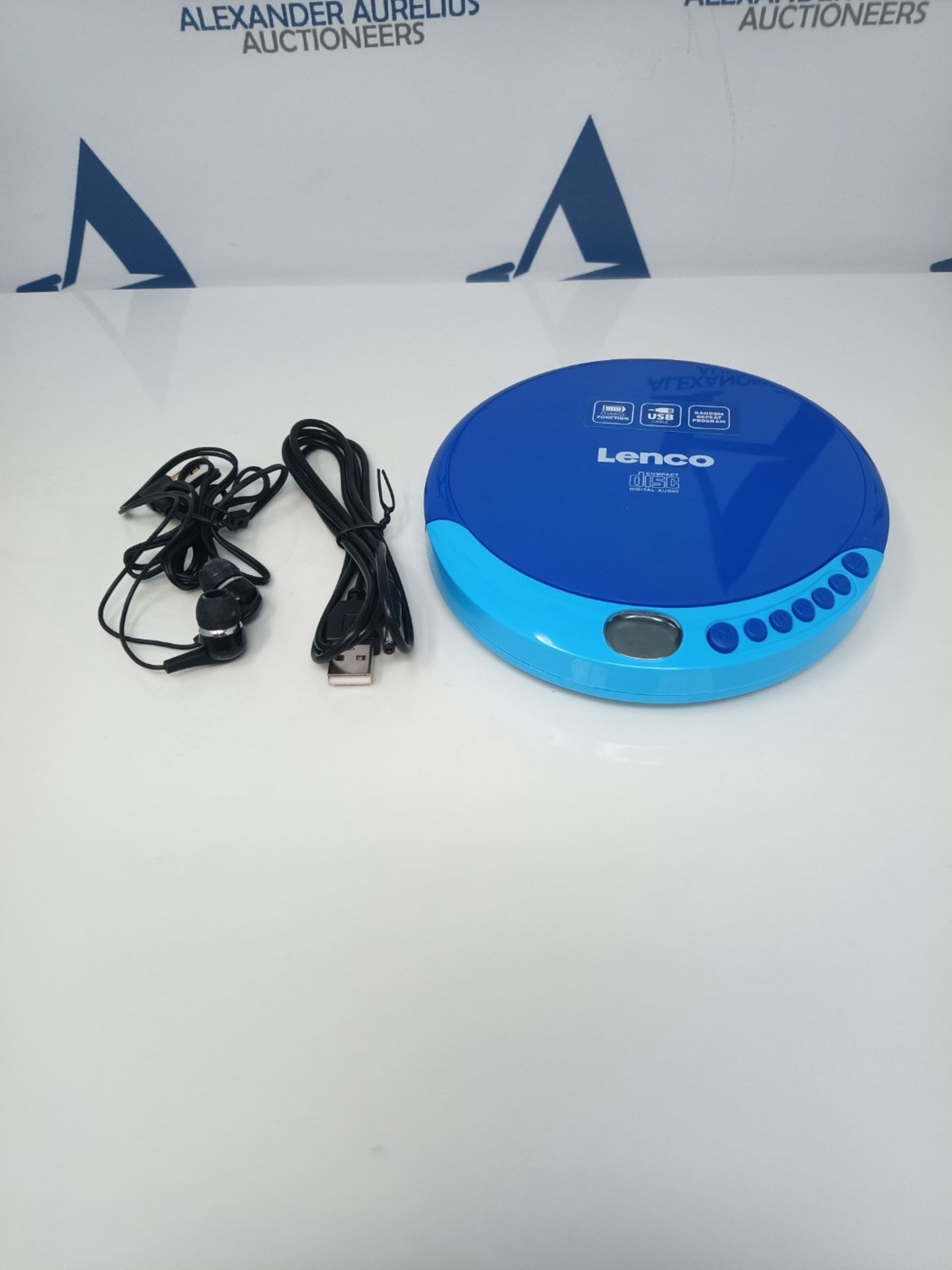 Lenco CD-011 - Tragbarer CD-Player Walkman - Diskman - CD Walkman - Mit KopfhÃ¶rern - Image 3 of 3