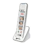 Geemarc Photodect 295 - Wireless telephone with large amplified button, color white