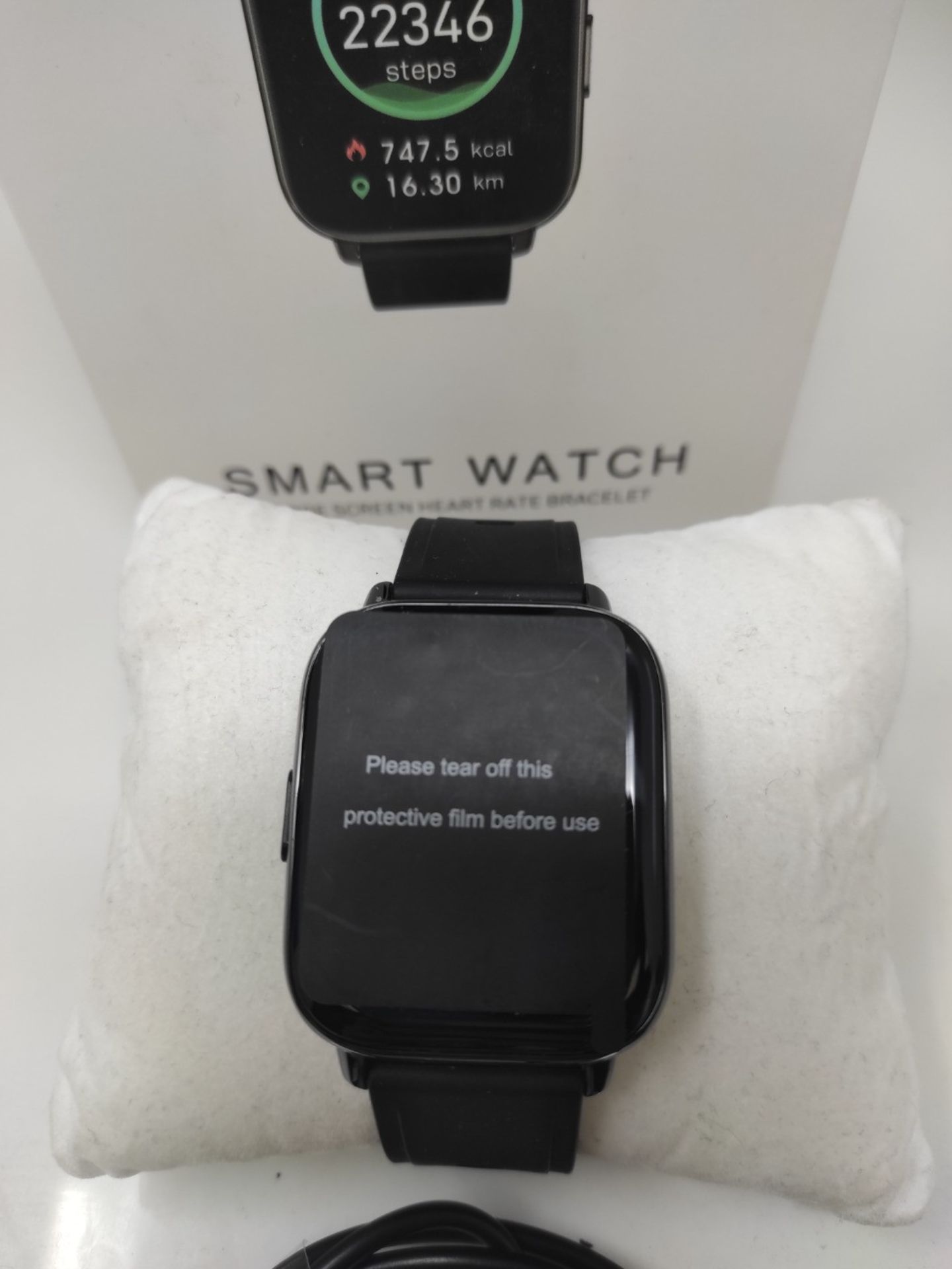 Smart Watch, 1.69 Inch Fitness Tracker, Activity Tracker with Sleep Heart Rate Monitor - Bild 2 aus 2