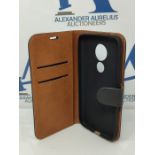 Case Collection Premium Leather Folio Cover for Motorola Moto G7 Power Case (6.2") Mag