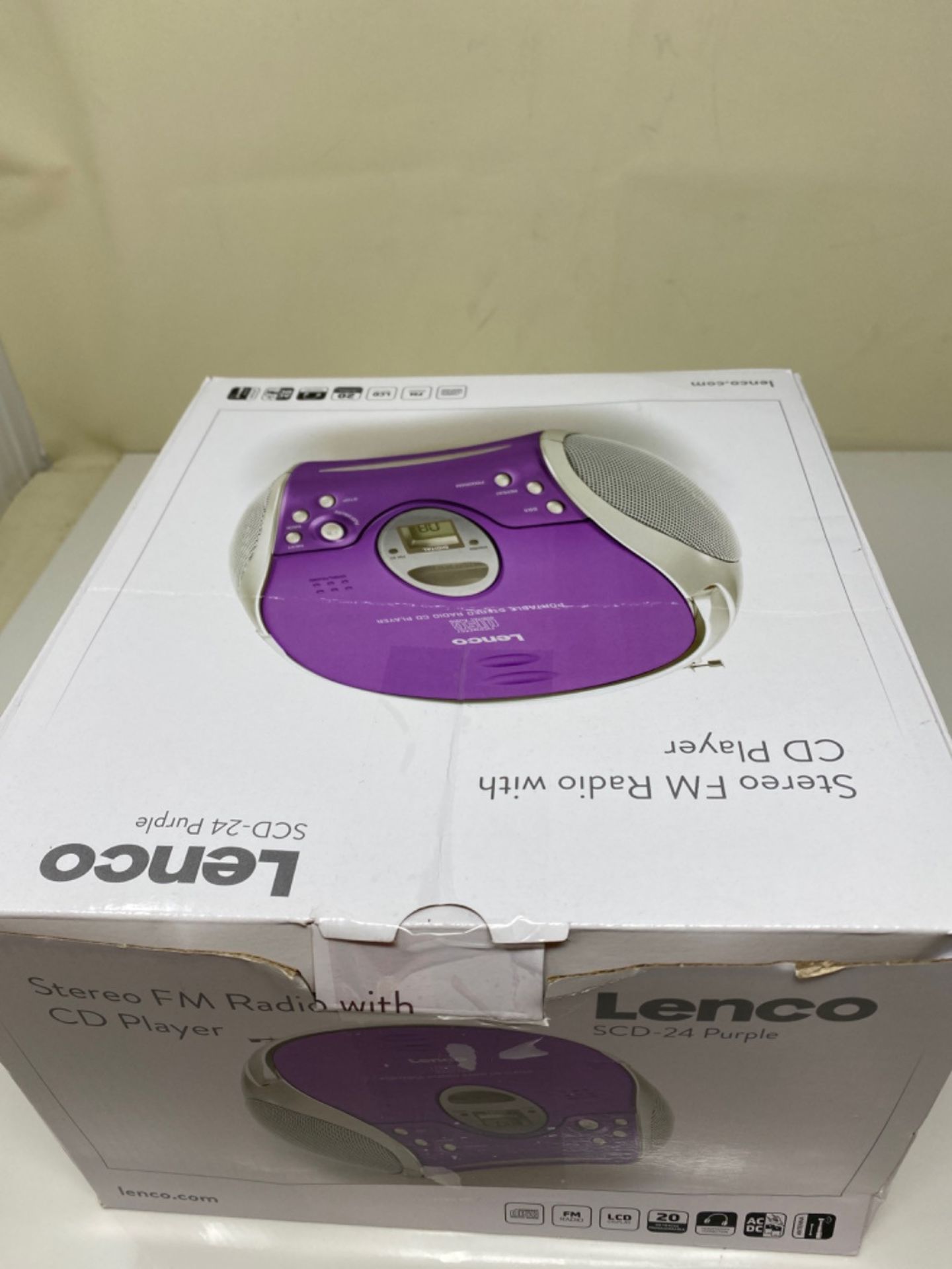Lenco SCD24 - CD-Player für Kinder - CD-Radio - Stereoanlage - Boombox - UKW Radiotun - Image 2 of 3