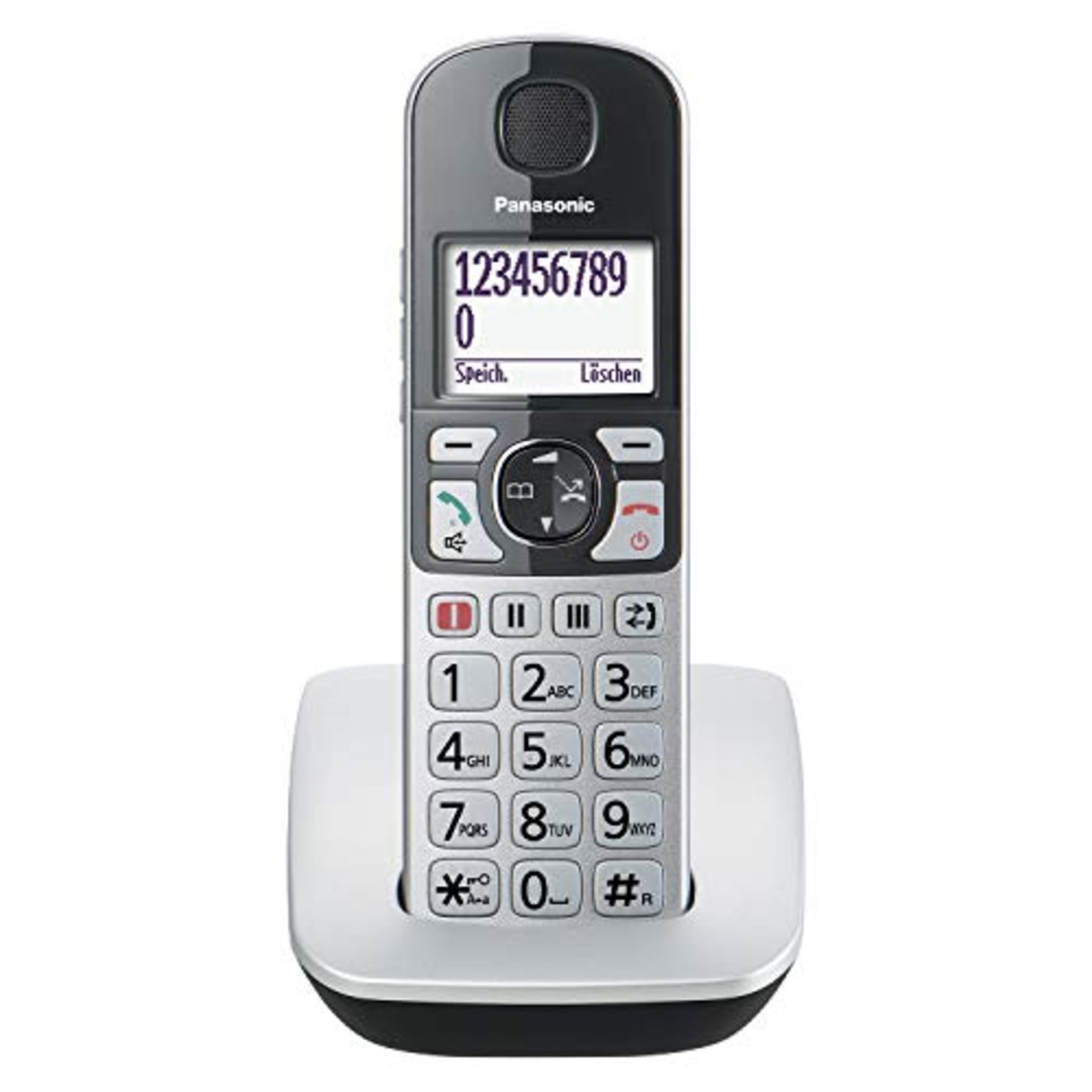 RRP £52.00 Panasonic KX-TGE510GS DECT senior telephone with emergency call (large button telephon