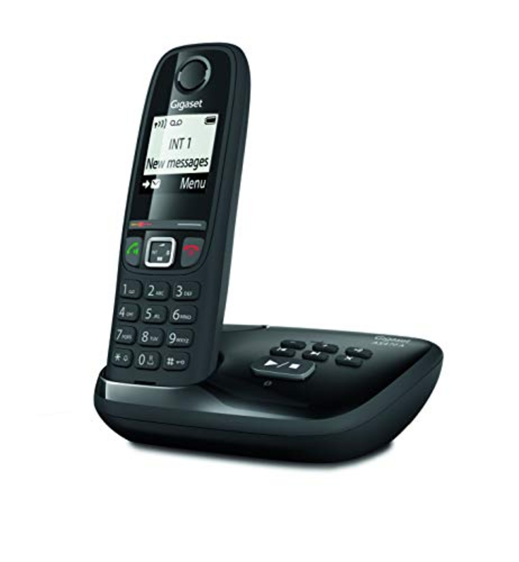 Gigaset AS470A Solo DECT-Telefon Schwarz Anrufer-Identifikation - Telefone (DECT-Telef