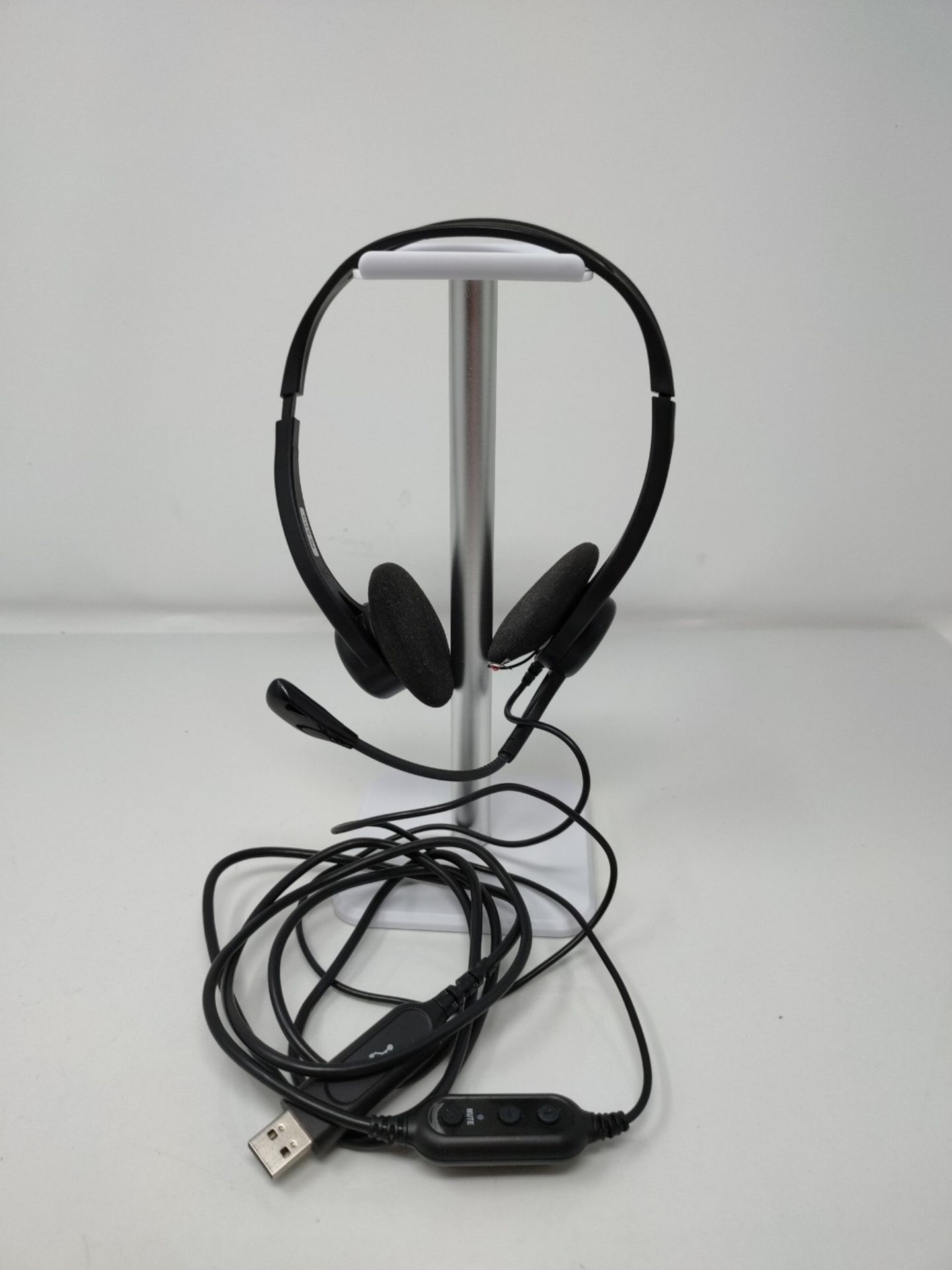 Logitech 960 Kopfhörer mit Mikrofon, Stereo-Headset, Verstellbares Mikrofon mit Rausc - Bild 2 aus 2