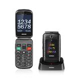 RRP £65.00 Brondi Amico Fedele, GSM mobile phone for the elderly with large buttons, SOS button a