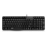 Rapoo N2400 Wired Spill-resistant Keyboard, Black, UK Layout