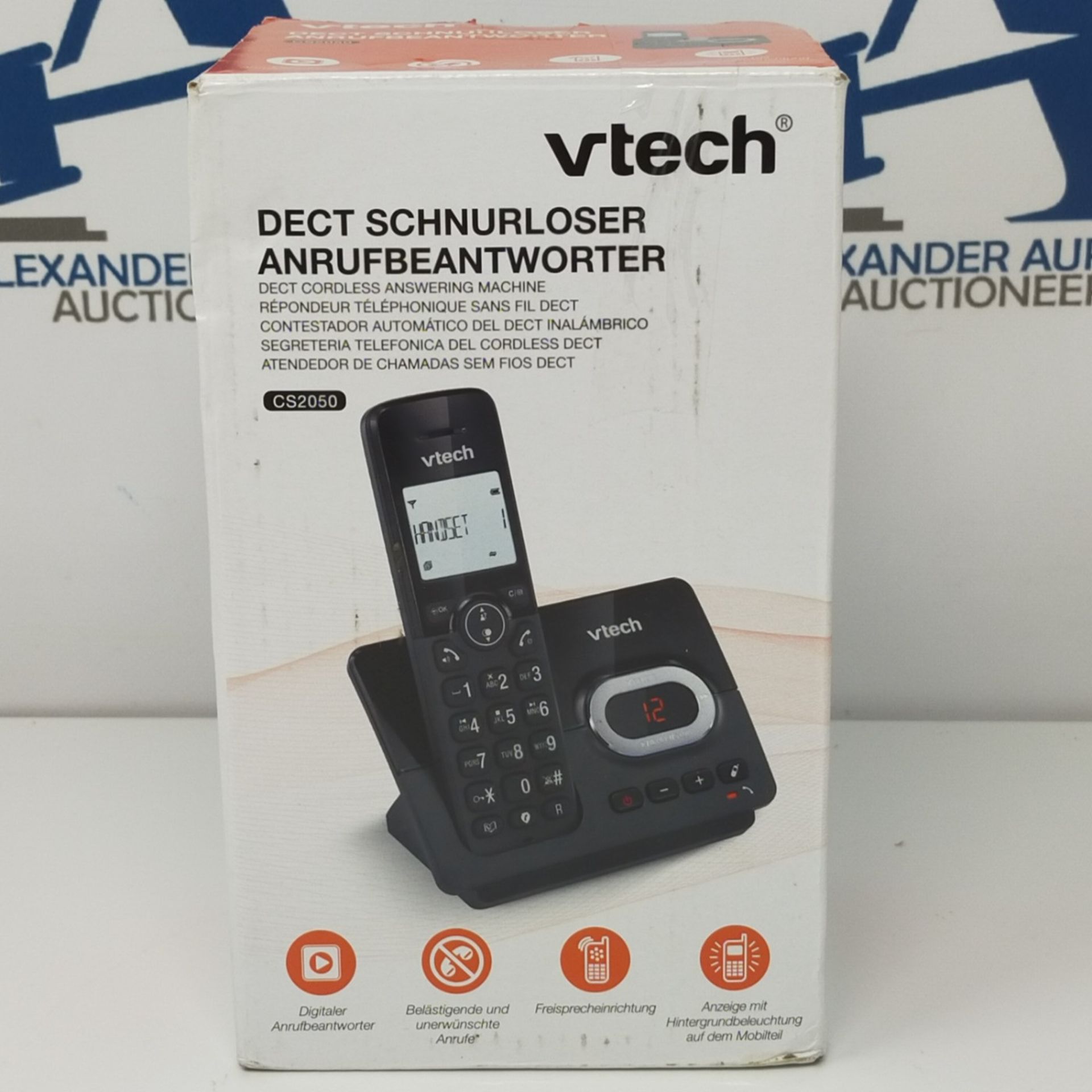 VTech CS2050 schnurloses Telefon mit Anrufbeantworter, ECO+ Modus, Festnetztelefon, sc - Image 3 of 3