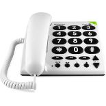 Doro PhoneEasy 311c Big Button Corded Telephone for Seniors (White)