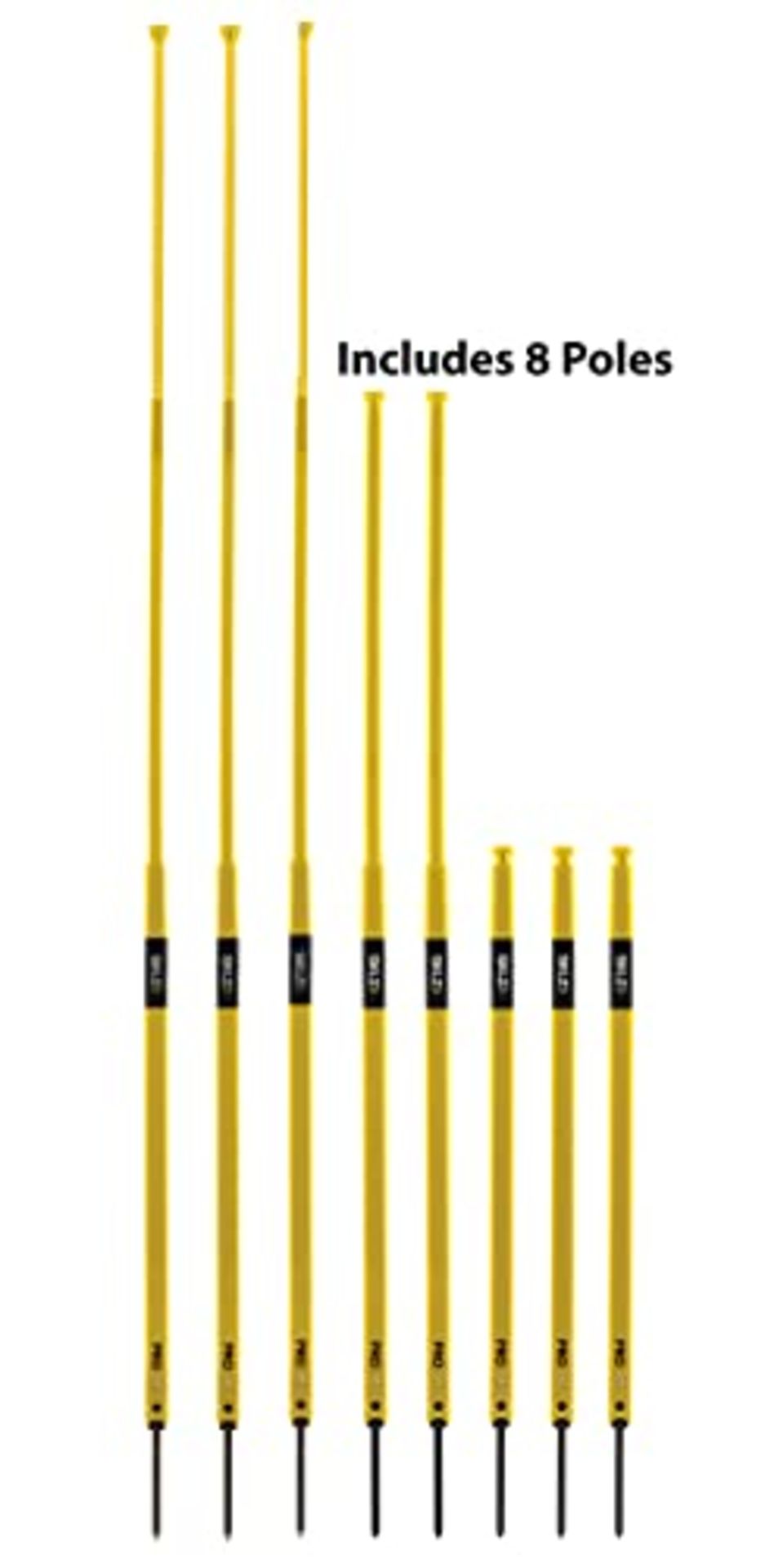 RRP £50.00 Sklz Pro Agility Training Poles - Yellow