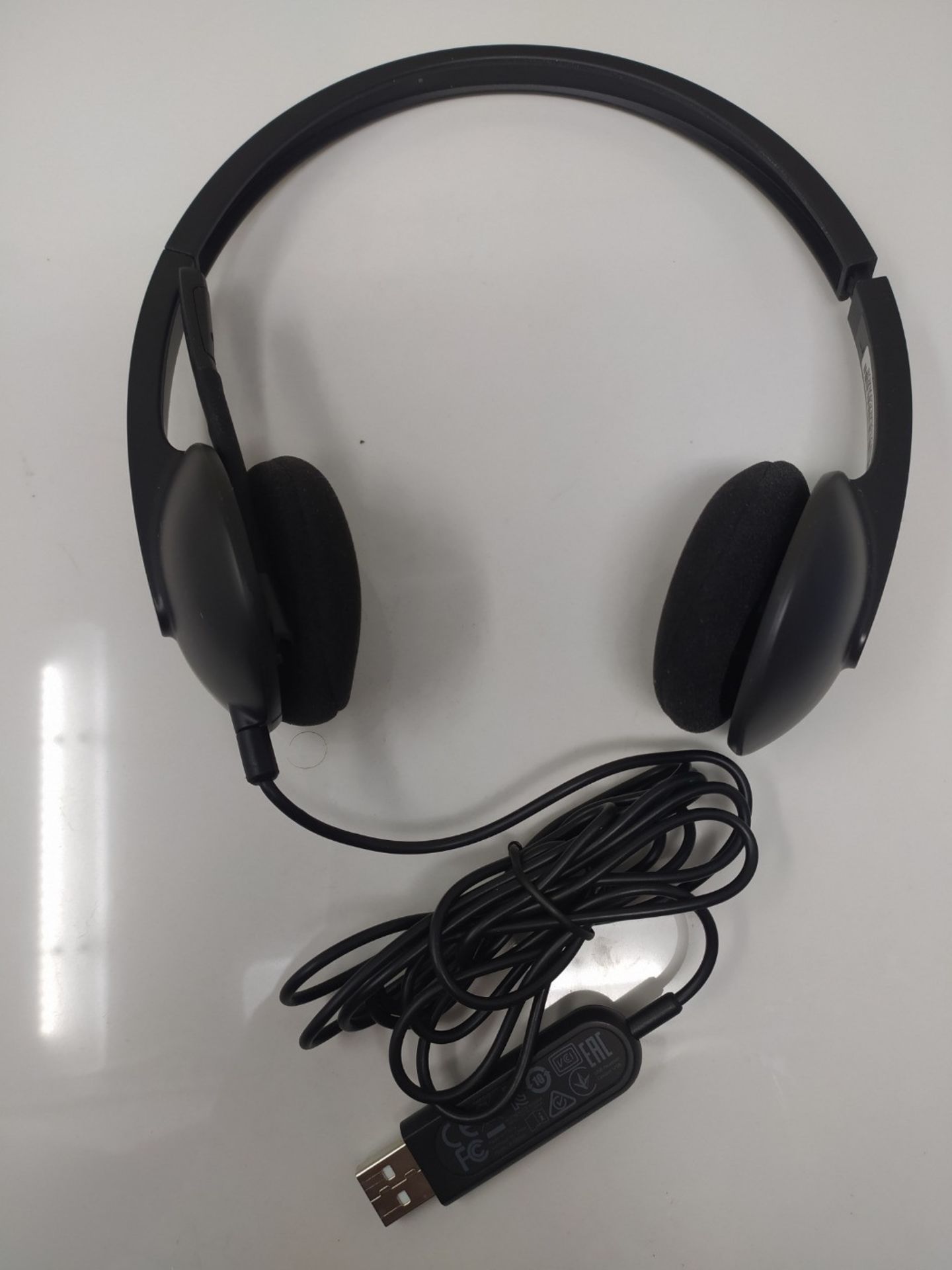 Logitech H340 Wired Headset, Stereo Headphones with Noise-Cancelling Microphone, USB, - Image 3 of 3
