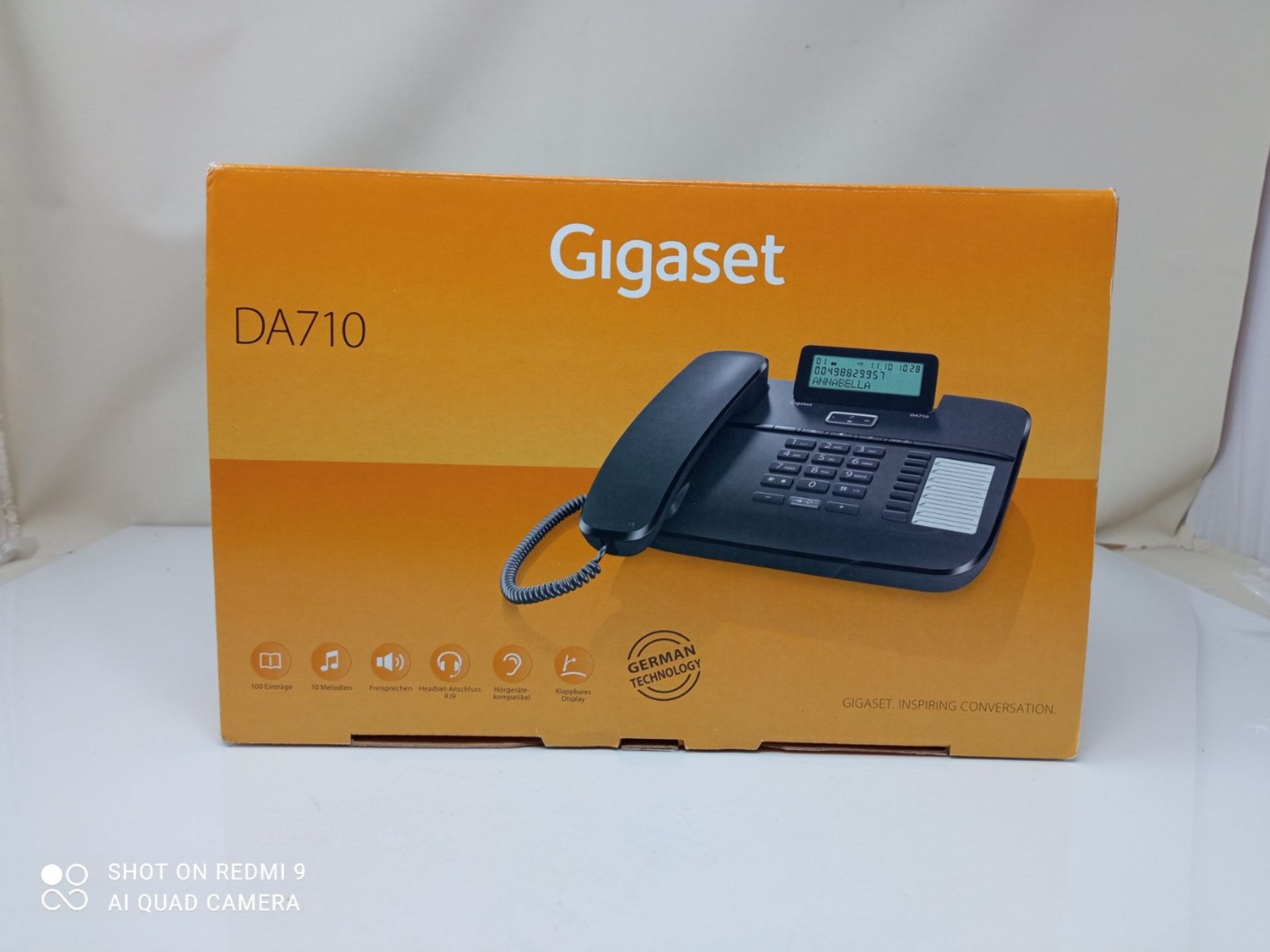 RRP £50.00 Gigaset DA710 Corded Telephone - Black - Image 2 of 3