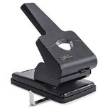 Rapesco 1631 Germ-Savvy Antibacterial: HD865-P Heavy Duty 2-Hole Punch â¬  Black