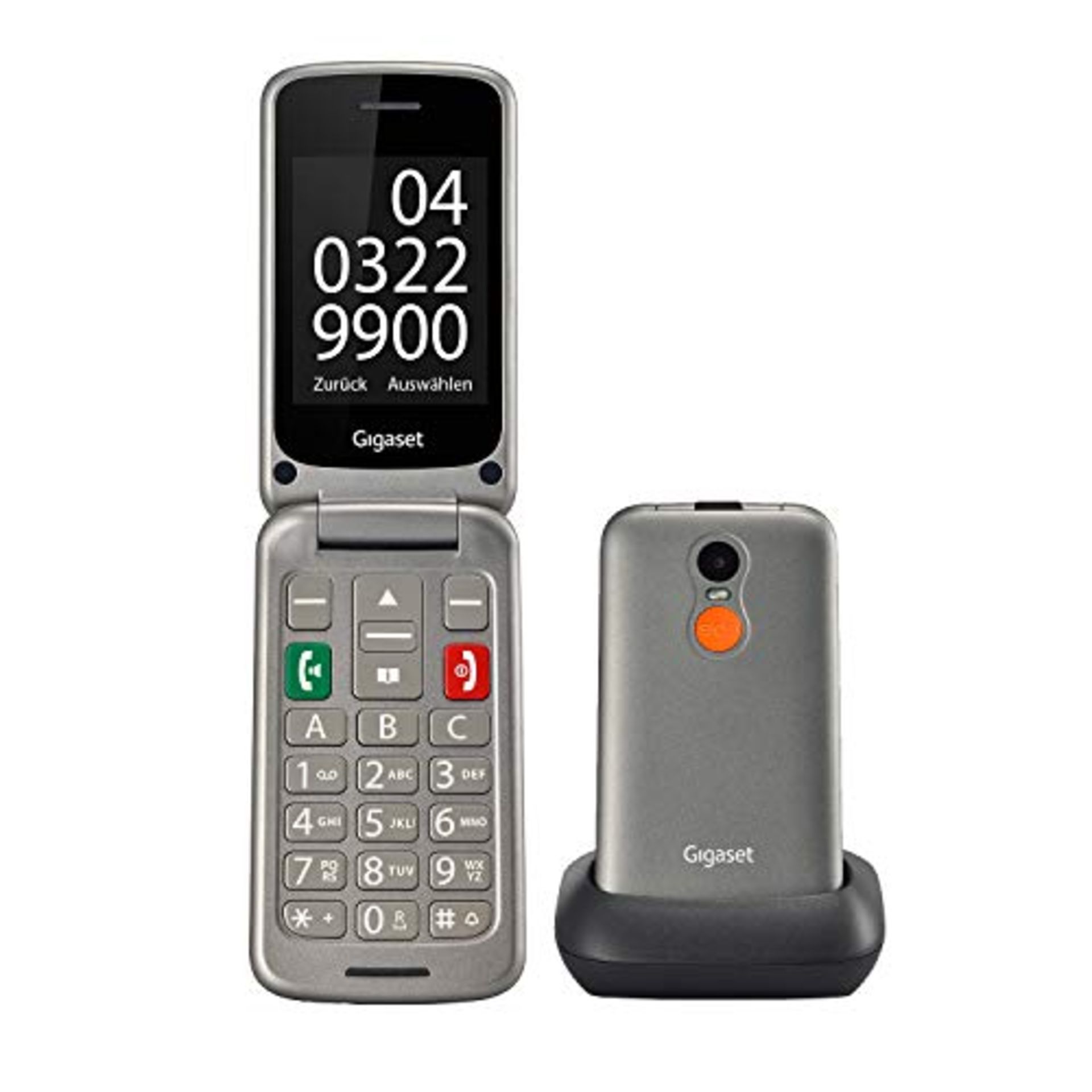 RRP £52.00 Gigaset GL590 7.11 cm (2.8") 113 g Silver Senior phone GL590, Clamshell, Dual SIM, 7.1