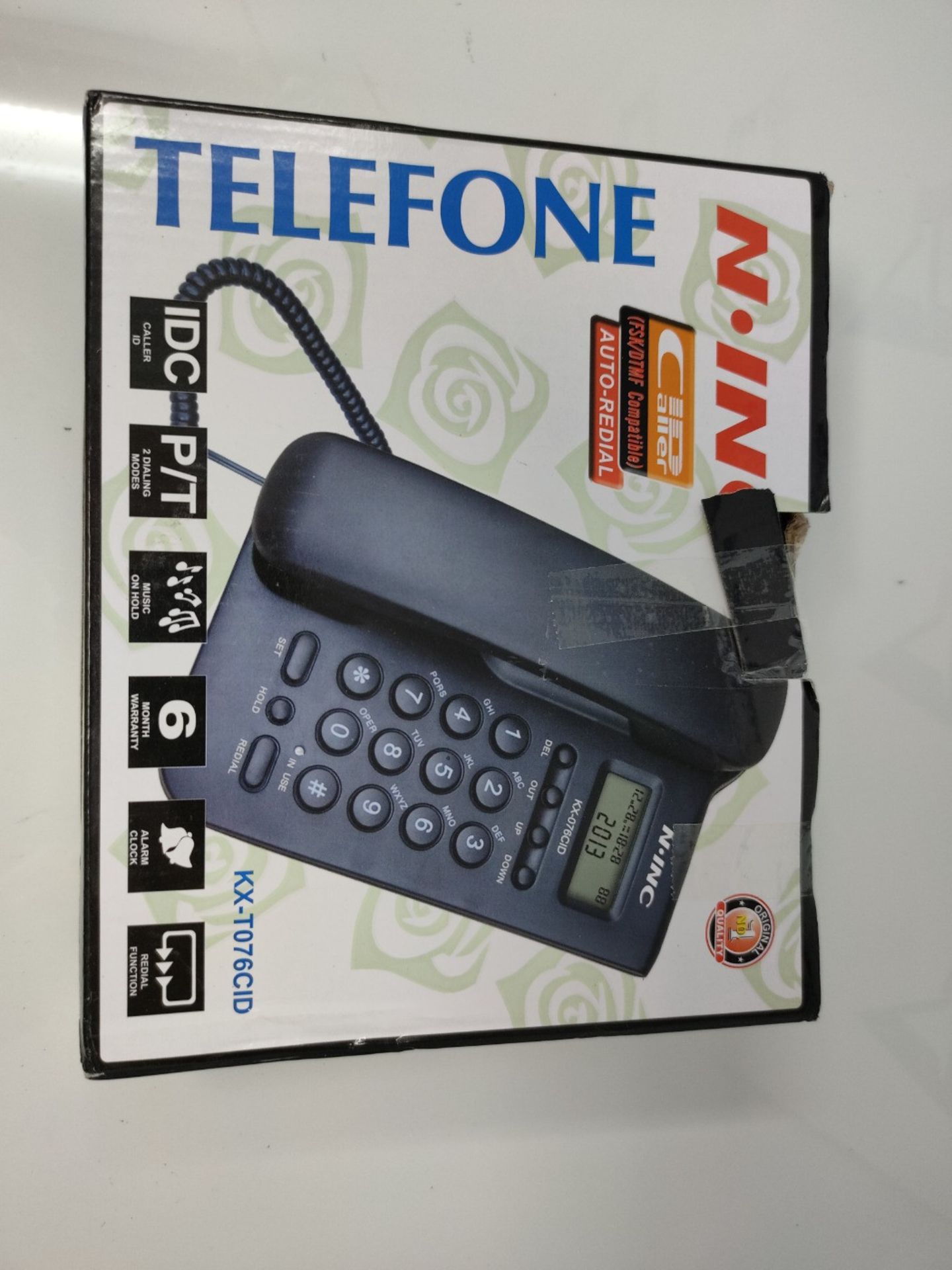 Kabelgebundenes schnurgebundenes Telefon, Festnetztelefon mit Festnetzanschluss (FSK/D
