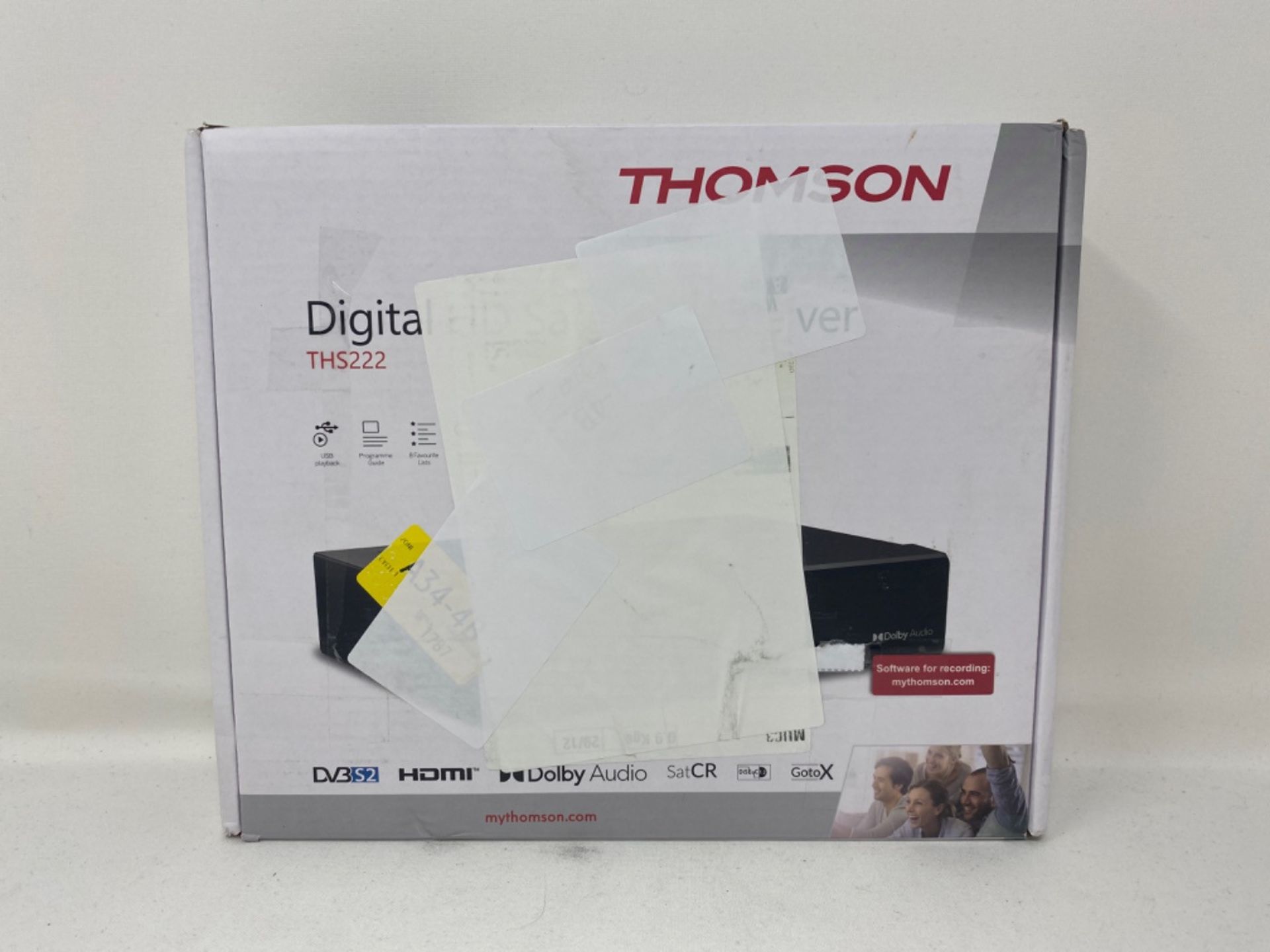 THOMSON THS222 HD Satelliten Receiver DVB-S2 (HDTV, HDMI, SCART, USB, LAN, Koaxialausg - Image 2 of 3