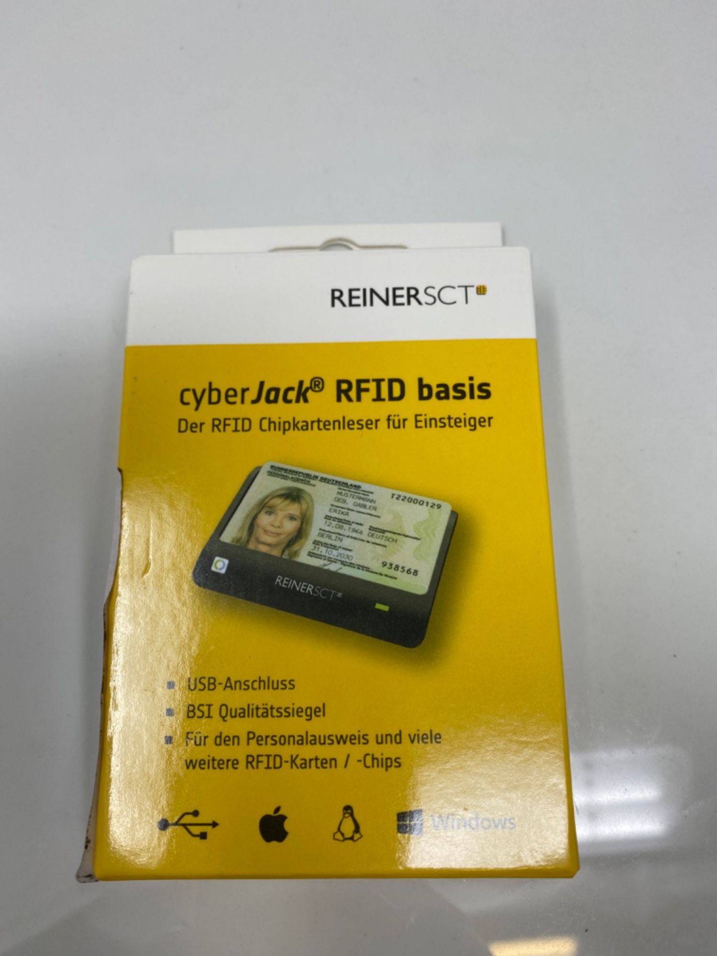 Reiner SCT cyberJack RFID Basis nPA Smart Card Reader eID BSI-Certified with loginCard - Image 2 of 3